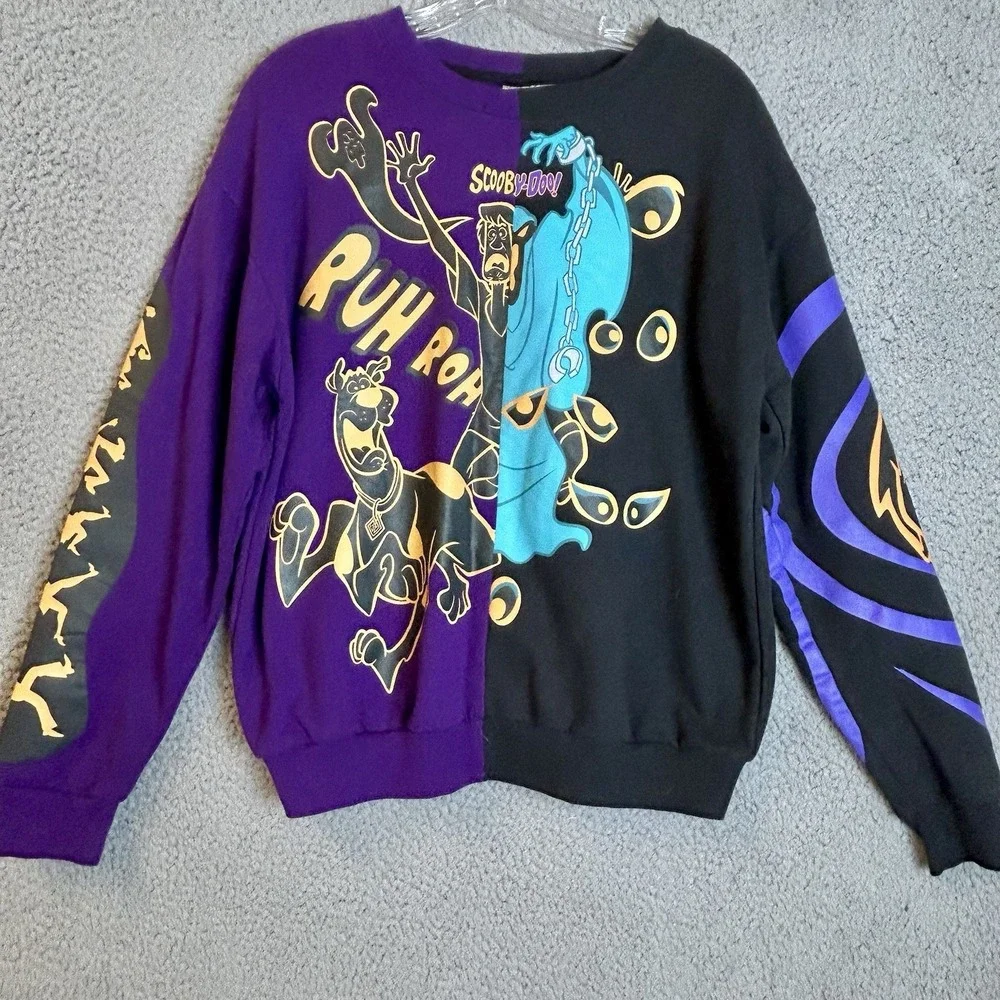 Scooby-Doo! Jumbo Print Split Sweatshirt Hot Topic Size Medium